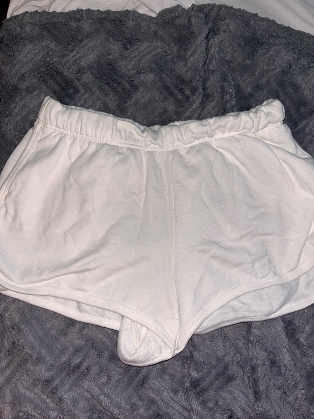 Victorias Secret PINK White Logo Lounge Shorts Sz XL
